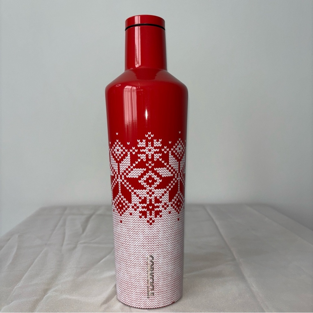 Corkcicle Fairisle Red Canteen